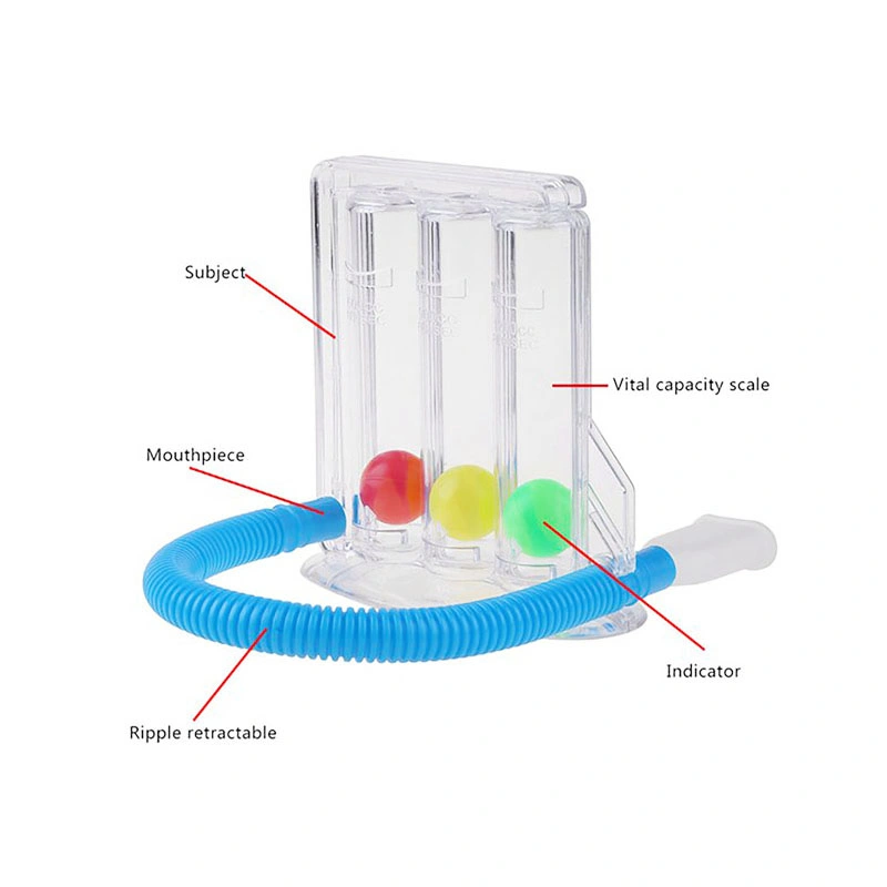 High Quality Breathing Trainer Three-Ball Breath Exercise Measurement System